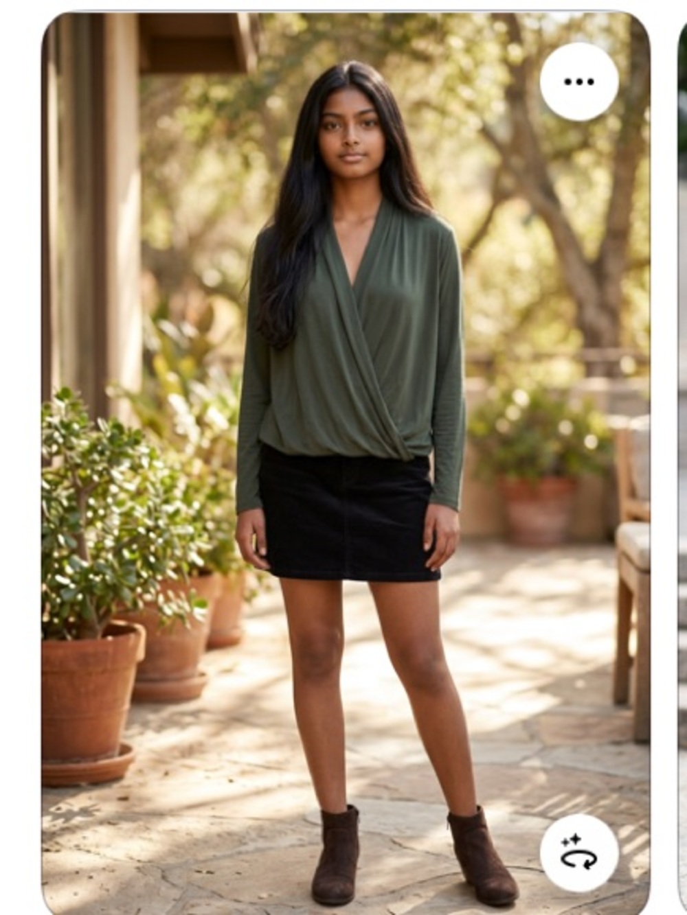 234. Dolan T-Shirt Made in Los Angeles Anthropologie Top Green Small